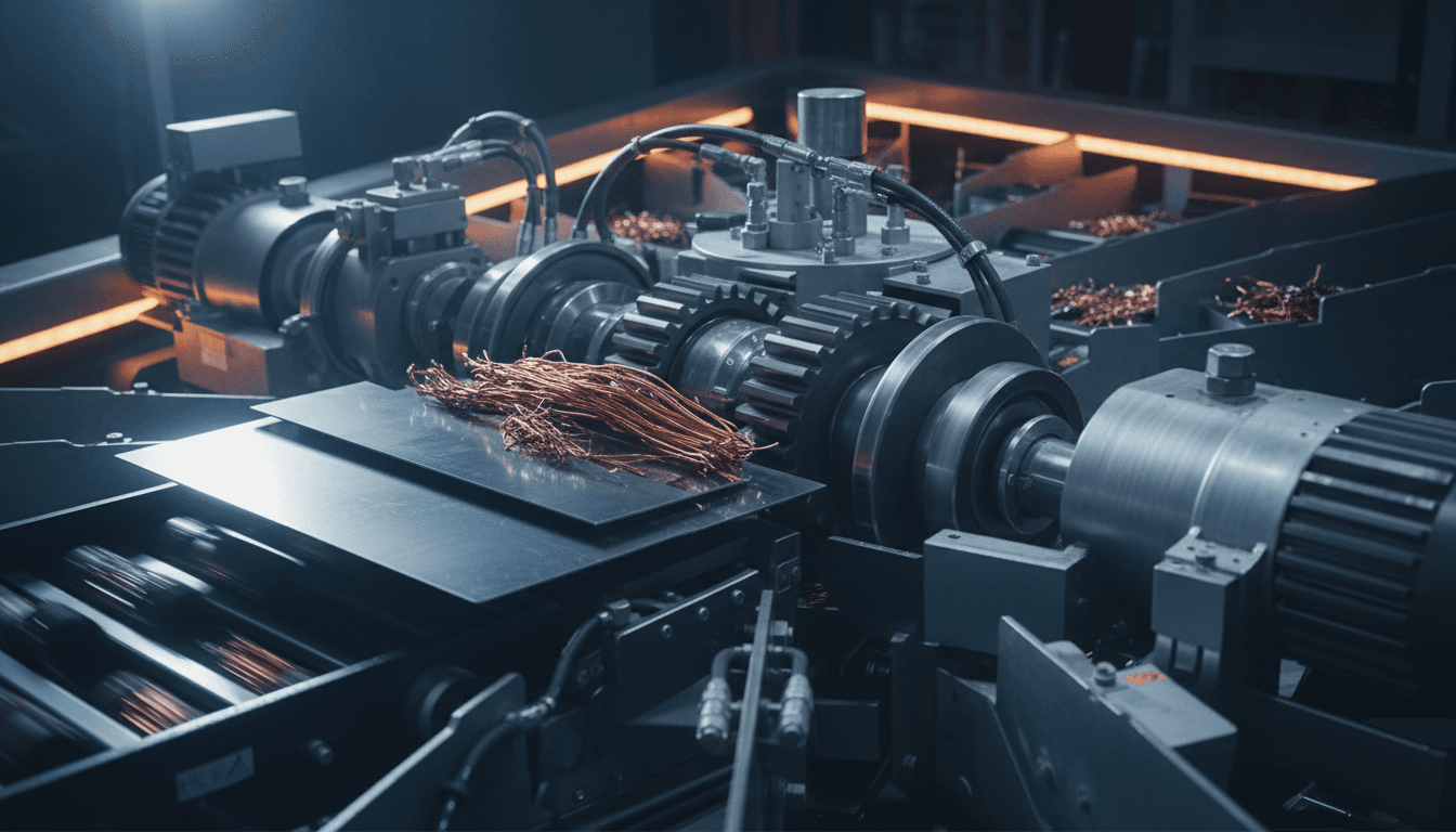 Advanced recycling equipment demonstrating real asset infrastructure