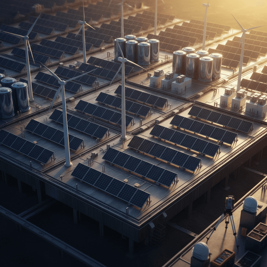 Renewable energy infrastructure platform installation