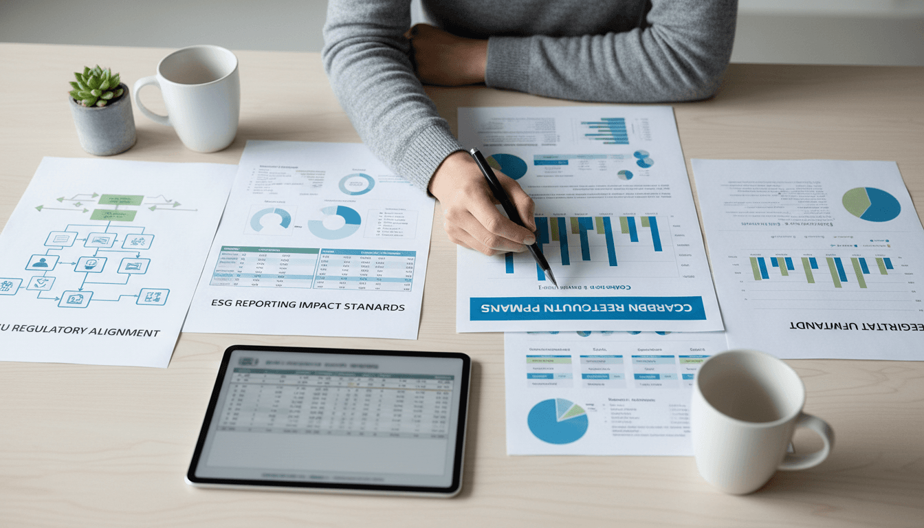 Sustainability compliance and carbon accounting framework