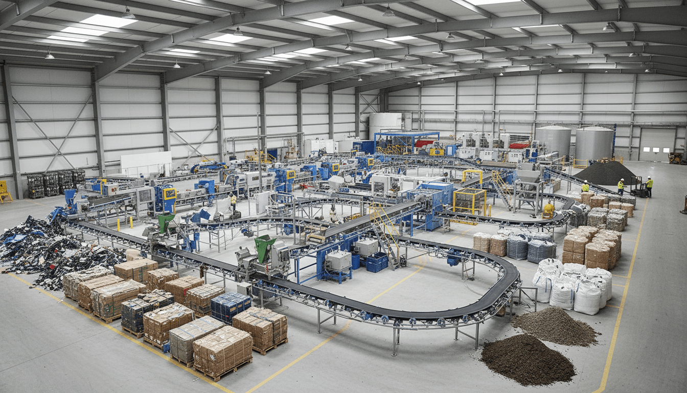 Circular economy platform demonstrating waste valorization and material transformation